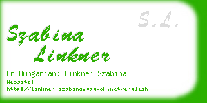 szabina linkner business card